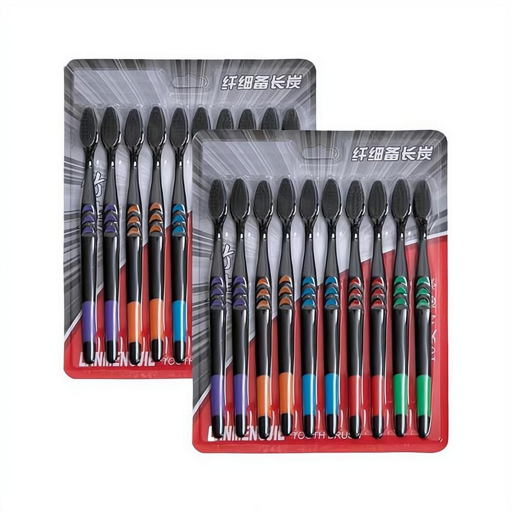 Bamboo Toothbrush - 10 Parça Paketlenmiş Yumuşak Kıl Bambu