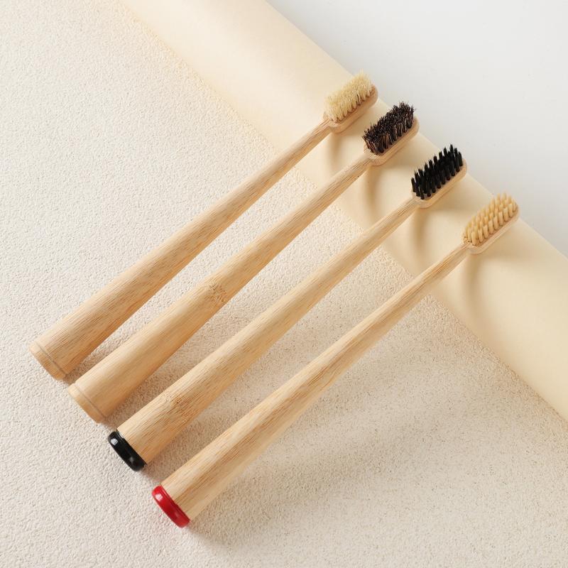 Bamboo Toothbrush - 1 Adet/4 Adet At Kılı Fırçalı