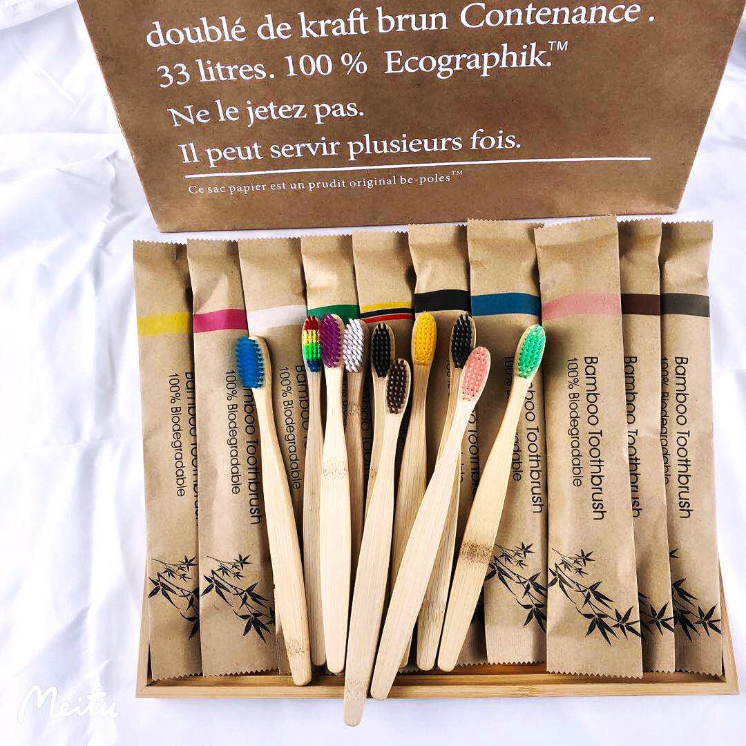 Bamboo Toothbrush - Rastgele Renk 5/10 adet Bambu Diş