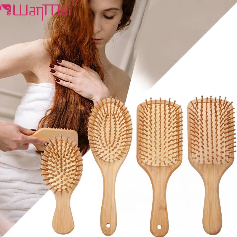 Bamboo Toothbrush - Bambu Saç Fırçası Kadınlar İçin Şekillendirici
