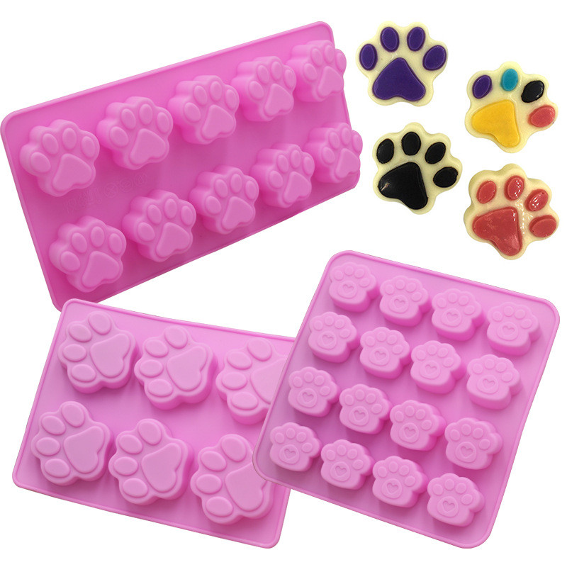 Eco Soap - Kedi Pençesi Şeklinde Çikolata Silikon Kalıbı,