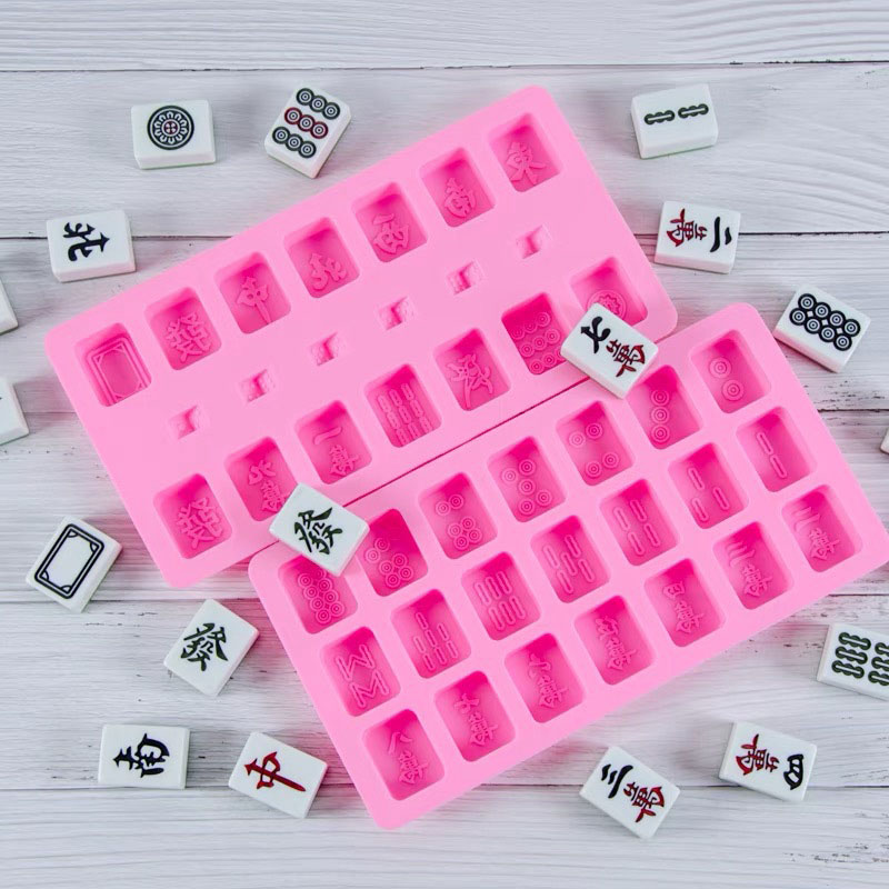 Eco Soap - Çin Mahjong Taş Seti, Silikon Kalıp,