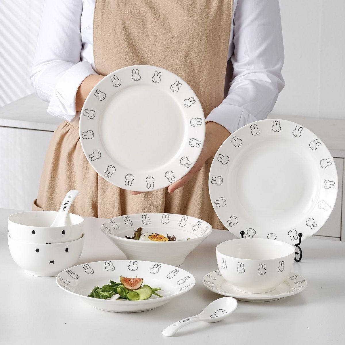 Anime Sevimli Miffy Basit Sera - Bamboo Cutlery incelemesi ve fiyatı