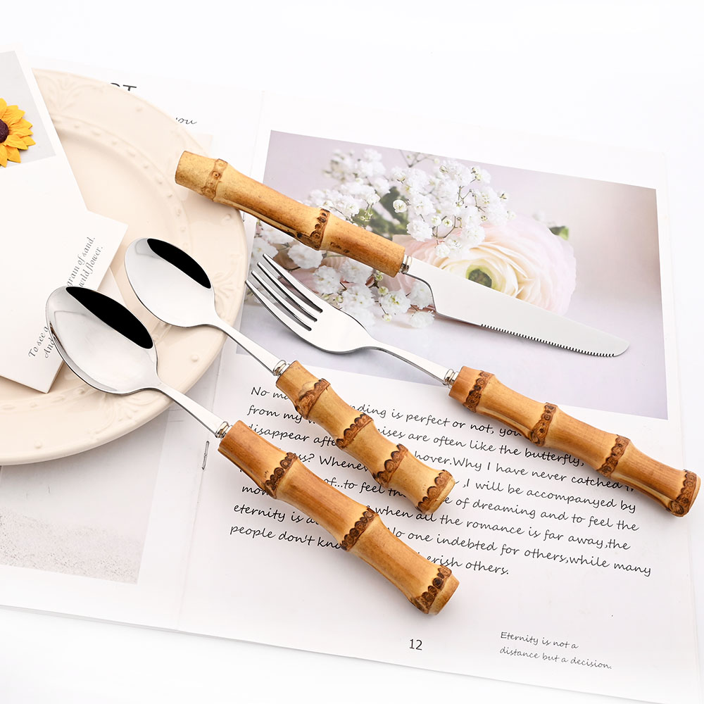 Drmfiy Altın yemek çatalı çata - Bamboo Cutlery incelemesi ve fiyatı