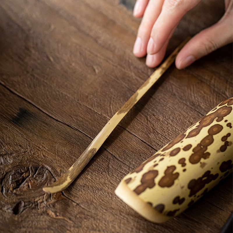 El yapımı ahşap yeşil çay sopa - Bamboo Cutlery incelemesi ve fiyatı