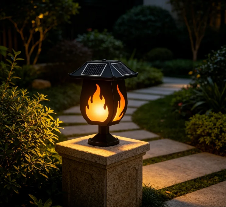 Güneş Enerjili Sütun Farları,  - Solar Garden Light incelemesi ve fiyatı