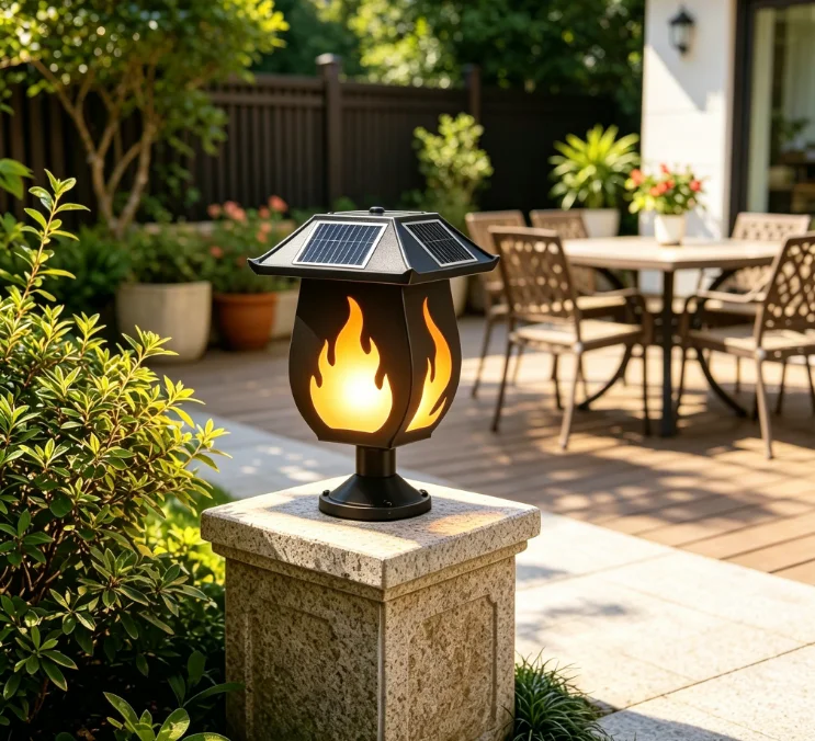 Güneş Enerjili Sütun Farları,  - Solar Garden Light incelemesi ve fiyatı