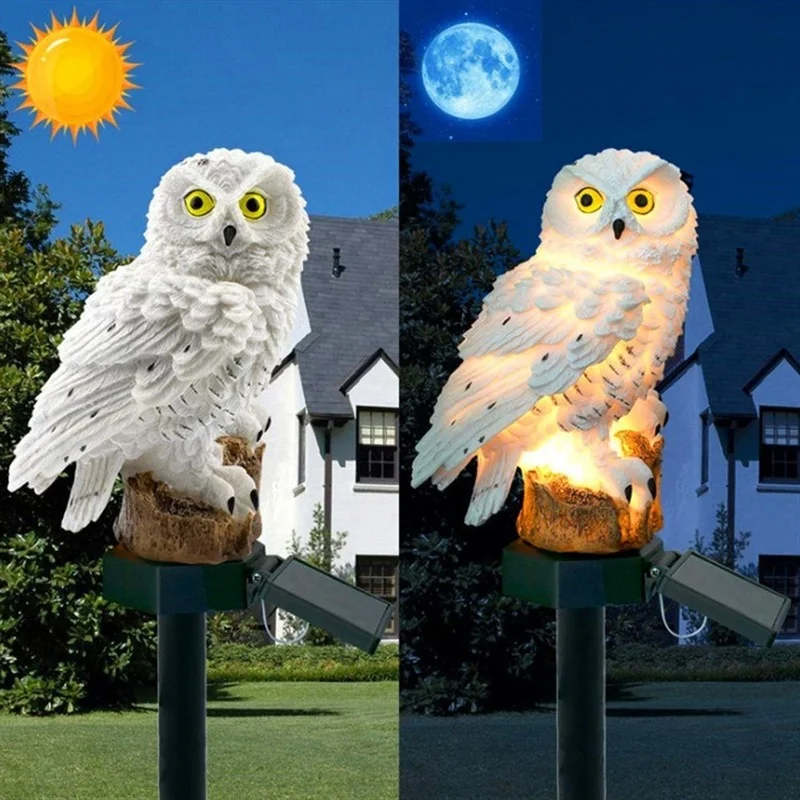 Güneş Enerjili Baykuş Heykeli  - Solar Garden Light incelemesi ve fiyatı
