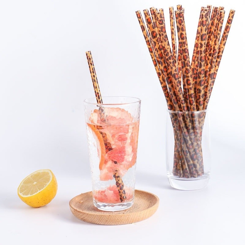 Trendy Leopar Desenli Pipetler - Reusable Straw incelemesi ve fiyatı